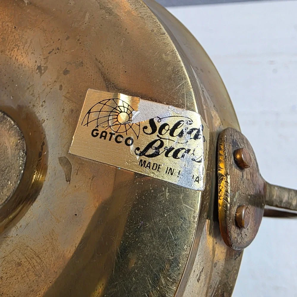 Vintage Brass‎ Chamberstick Candle Holder with Etched Glass Hurricane Chimney